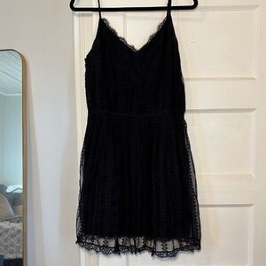 Abercrombie & Fitch Black Lace Mini Dress